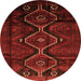 Machine Washable Persian Orange Traditional Area Rugs, wshtr705org