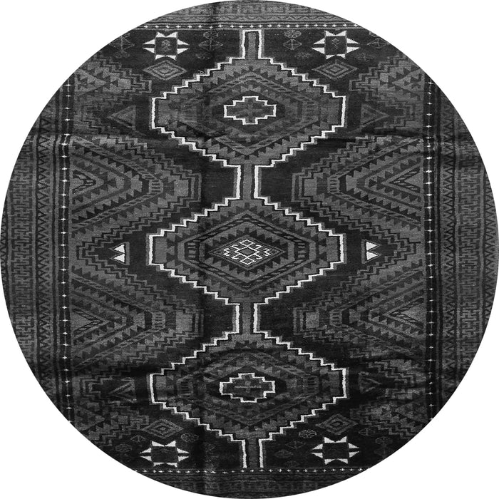 Machine Washable Persian Gray Traditional Rug, wshtr705gry