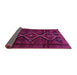 Sideview of Persian Pink Traditional Rug, tr705pnk