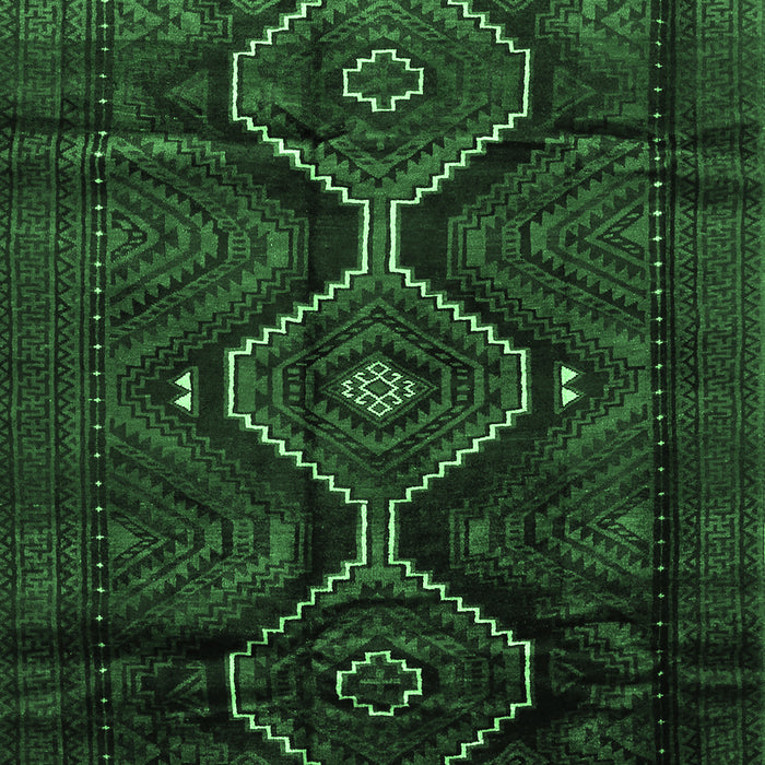 Machine Washable Persian Emerald Green Traditional Area Rugs, wshtr705emgrn
