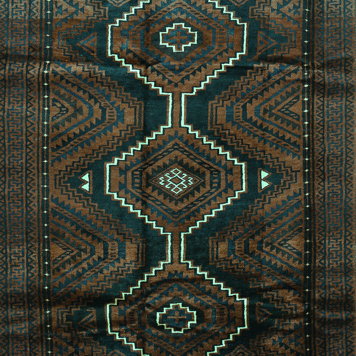Machine Washable Persian Turquoise Traditional Area Rugs, wshtr705turq