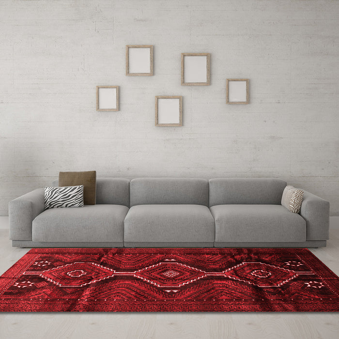 Traditional Red Washable Rugs