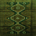 Serging Thickness of Persian Green Traditional Rug, tr705grn