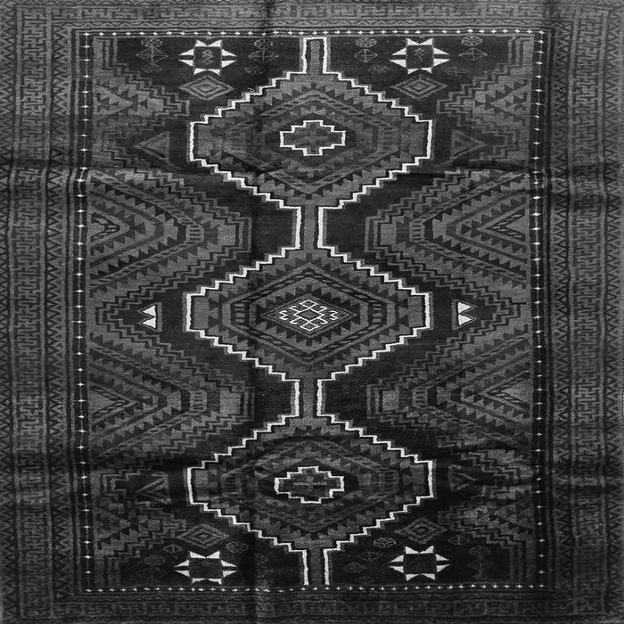Serging Thickness of Persian Gray Traditional Rug, tr705gry