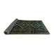 Sideview of Persian Turquoise Traditional Rug, tr705turq
