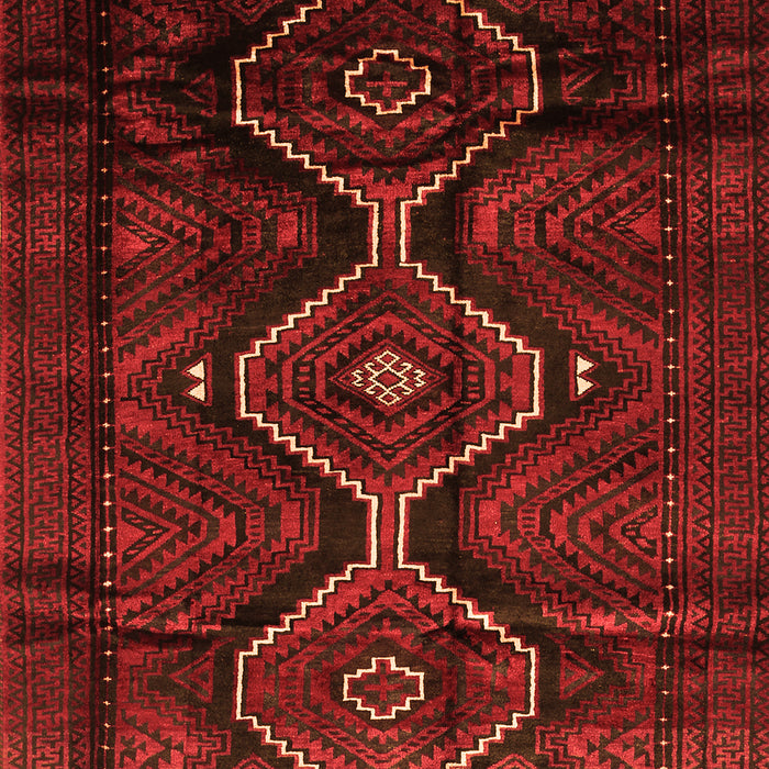 Serging Thickness of Machine Washable Persian Orange Traditional Area Rugs, wshtr705org