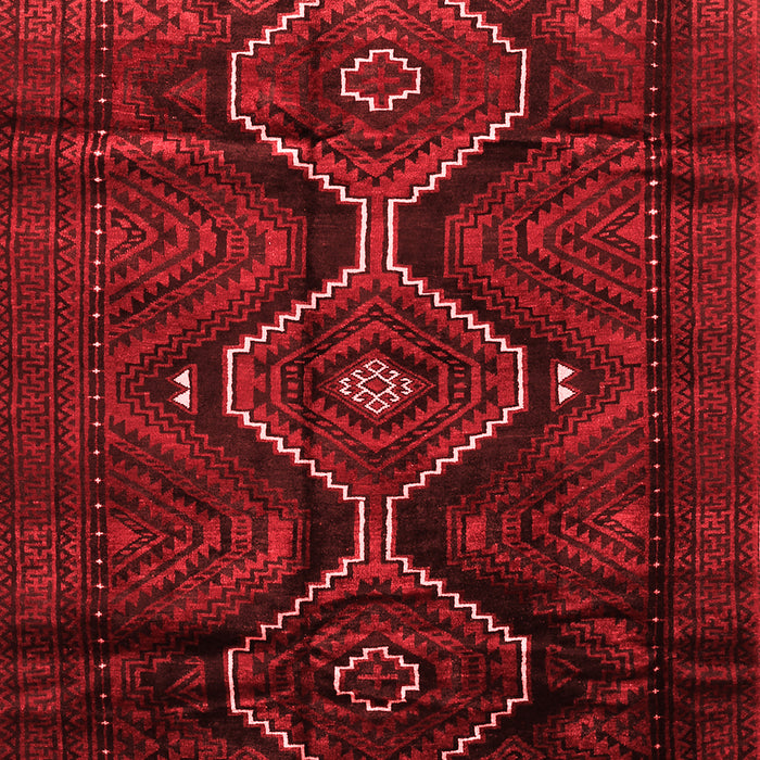 Machine Washable Persian Red Traditional Rug, wshtr705red