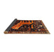 Sideview of Traditional Deep Red Animal Rug, tr706