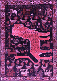 Animal Purple Traditional Rug, tr706pur