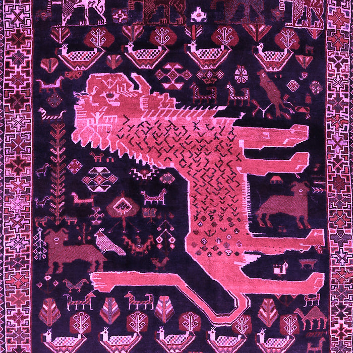 Animal Purple Traditional Rug, tr706pur