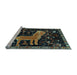 Sideview of Machine Washable Animal Light Blue Traditional Rug, wshtr706lblu