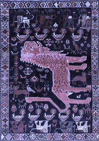 Animal Blue Traditional Rug, tr706blu