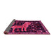 Sideview of Animal Pink Traditional Rug, tr706pnk