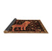 Sideview of Animal Brown Traditional Rug, tr706brn