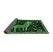 Sideview of Animal Emerald Green Traditional Rug, tr706emgrn