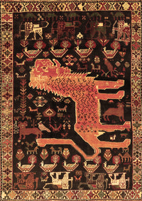 Animal Brown Traditional Rug, tr706brn