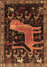 Animal Brown Traditional Rug, tr706brn