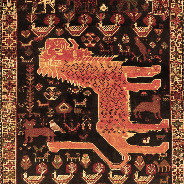 Animal Brown Traditional Rug, tr706brn
