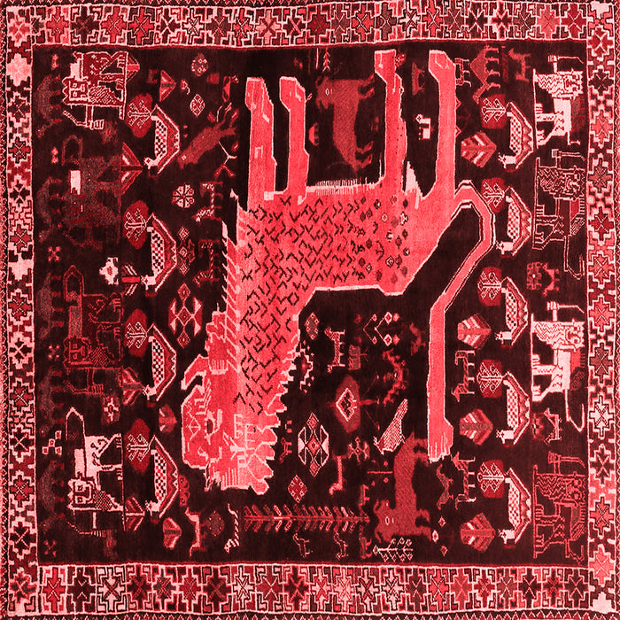 Animal Red Traditional Rug, tr706red
