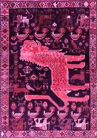 Animal Pink Traditional Rug, tr706pnk