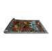 Sideview of Animal Light Blue Traditional Rug, tr707lblu