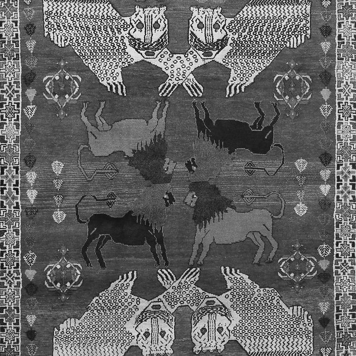 Animal Gray Traditional Rug, tr707gry