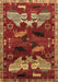 Machine Washable Animal Brown Traditional Rug, wshtr707brn