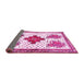 Sideview of Persian Pink Traditional Rug, tr708pnk