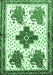 Persian Emerald Green Traditional Rug, tr708emgrn