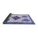 Sideview of Persian Blue Traditional Rug, tr708blu