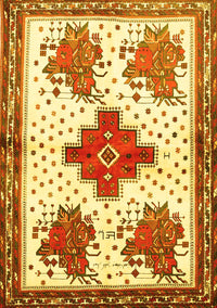 Persian Yellow Traditional Rug, tr708yw