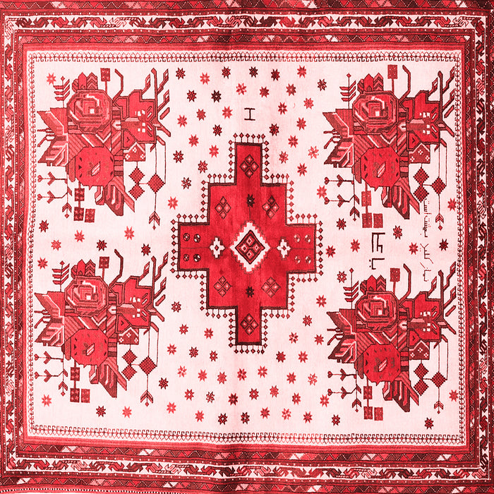 Machine Washable Persian Red Traditional Rug, wshtr708red