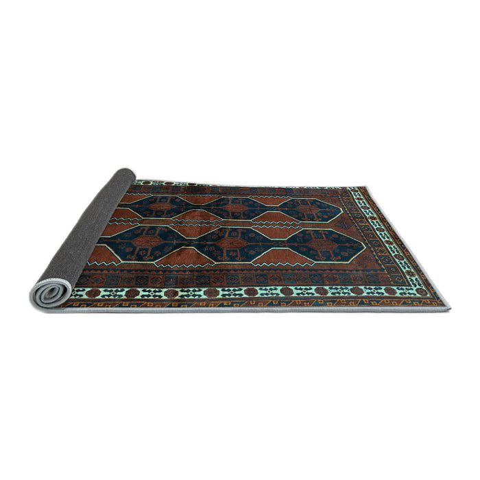 Sideview of Persian Light Blue Traditional Rug, tr709lblu