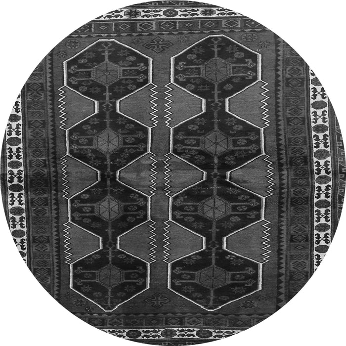Square Persian Gray Traditional Rug, tr709gry
