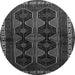 Square Persian Gray Traditional Rug, tr709gry