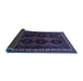 Sideview of Persian Blue Traditional Rug, tr709blu
