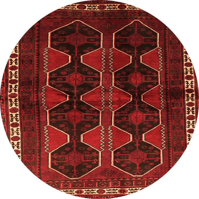 Square Persian Orange Traditional Rug, tr709org