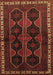 Persian Brown Traditional Rug, tr709brn