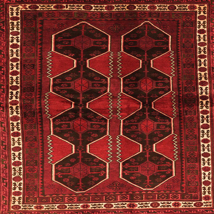 Serging Thickness of Persian Orange Traditional Rug, tr709org
