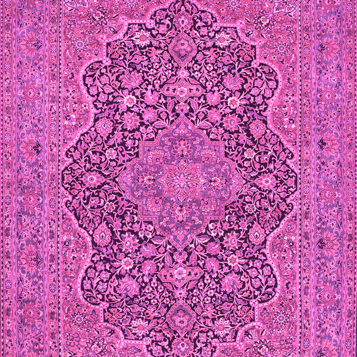 Machine Washable Persian Pink Traditional Rug, wshtr70pnk