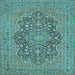 Square Persian Light Blue Traditional Rug, tr70lblu