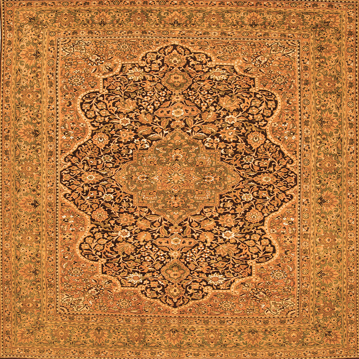 Serging Thickness of Persian Orange Traditional Rug, tr70org