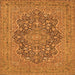 Serging Thickness of Persian Orange Traditional Rug, tr70org