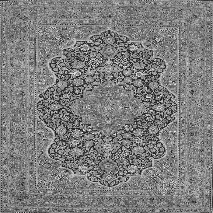 Serging Thickness of Persian Gray Traditional Rug, tr70gry