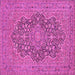 Square Persian Pink Traditional Rug, tr70pnk