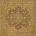 Square Persian Brown Traditional Rug, tr70brn