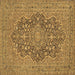 Square Machine Washable Persian Brown Traditional Rug, wshtr70brn