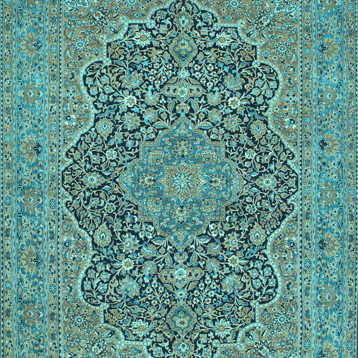 Machine Washable Persian Light Blue Traditional Rug, wshtr70lblu
