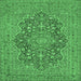 Square Persian Emerald Green Traditional Rug, tr70emgrn