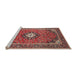 Sideview of Machine Washable Traditional Camel Brown Rug, wshtr71